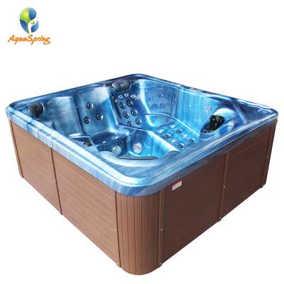 China Gold Supplier Outdoor Spa Wooden Big Size 6 Persons Portable bathtub