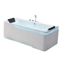 Three-side skirt hot sale american 2 person hydrotherapy massage bathtub