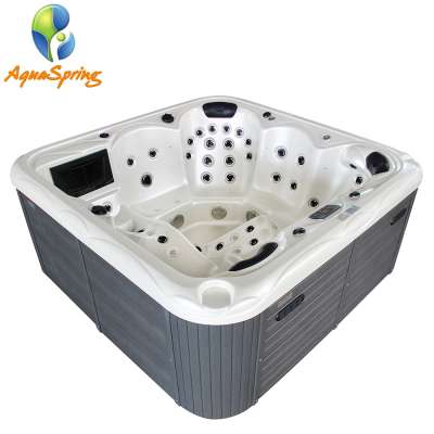 Heart shaped double whirlpool air massage bathtub